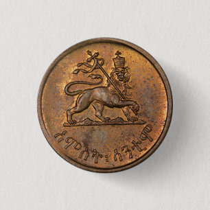 Löwe von Judah Jah Rastafari Reggae Rasta Button