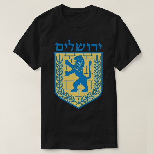 Löwe von Judah Jerusalem Israel Judenjugend Hebräi T-Shirt (Design vorne)