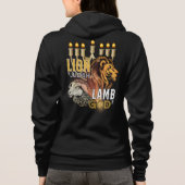 Löwe von Judah Lamm Gottes Frauen voll Zip Hoodie (Rückseite)