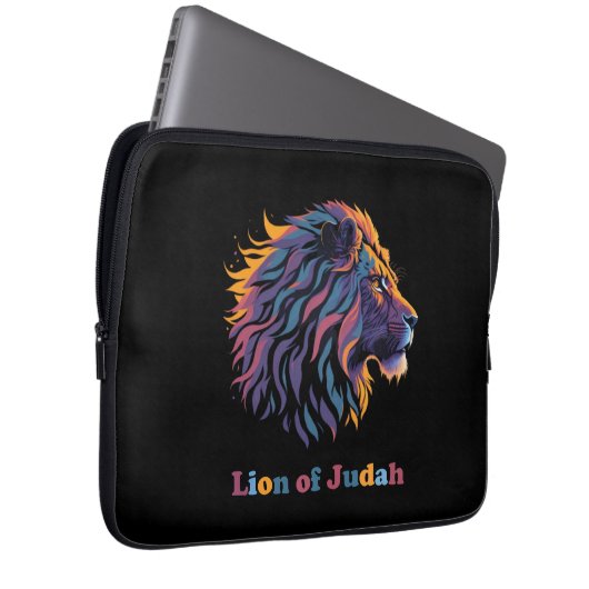Löwe von Judah Laptopschutzhülle (Vorne Rechts)