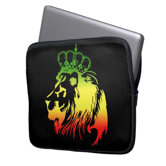 Löwe von Judah Laptopschutzhülle (Vorderseite Links)