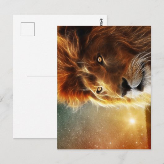 Löwe von Judah - Löwe - Rastafari - Postkarte (Vorne/Hinten)