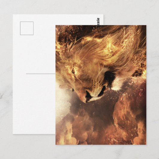 Löwe von Judah - Löwe - Rastafari - Postkarte (Vorne/Hinten)