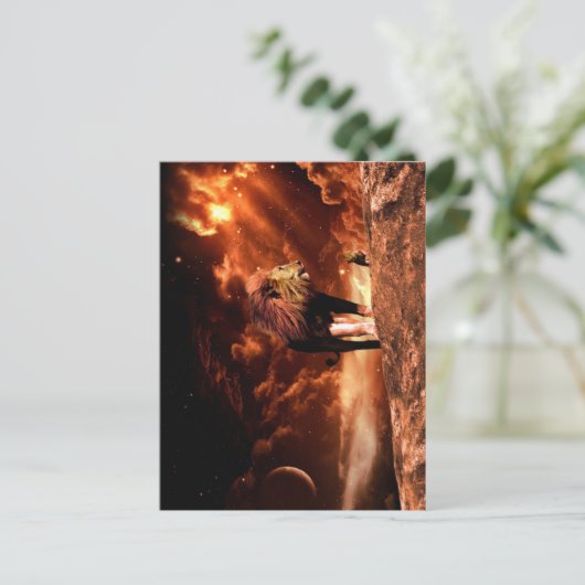 Löwe von Judah - Löwe - Rastafari - Postkarte (Stehend Vorderseite)