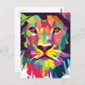 Löwe von Judah - Löwe - Rastafari - Postkarte (Vorne/Hinten)