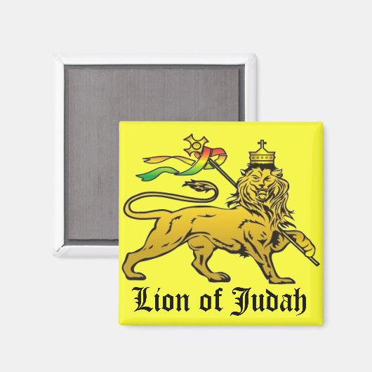 Löwe von Judah Magnet (Vorderseite/Rückseite)