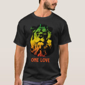 Löwe von Judah One Liebe Rastafari T-Shirt (Vorderseite)
