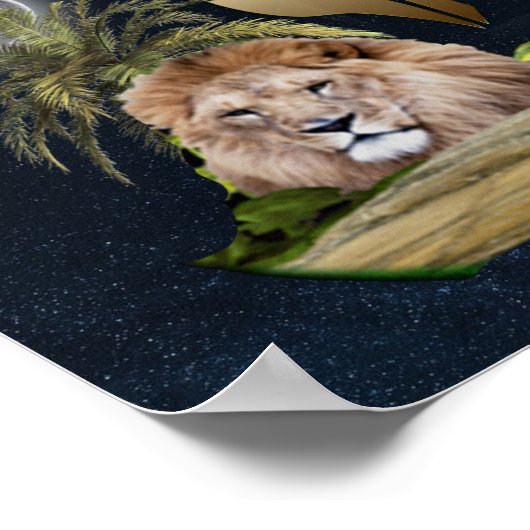 Löwe von Judah Poster (Ecke)