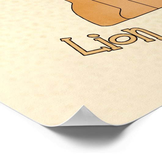 Löwe von Judah Poster (Ecke)