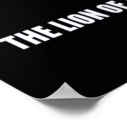 Löwe von Judah Poster (Ecke)