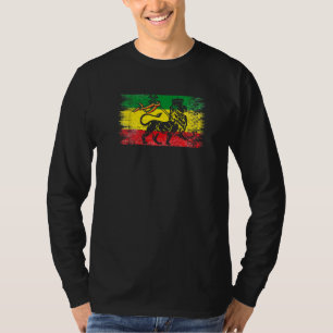 Löwe von Judah Rasta Äthiopian Reggae Altes Äthiop T-Shirt