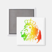 Löwe von Judah - Rasta Magnet (Vorderseite/Rückseite)
