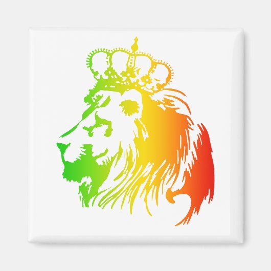Löwe von Judah - Rasta Magnet (Vorne)
