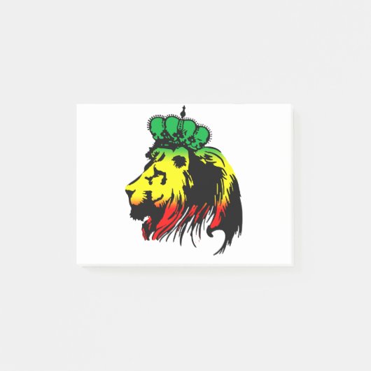 Löwe von Judah Rasta Post-it Klebezettel (Vorderseite)