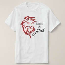 Löwe von Judah Red Black Christlich Biblical T-Shirt
