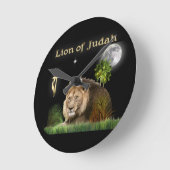 Löwe von Judah Runde Wanduhr (Winkel)