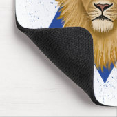 Löwe von Judah Star von David . Stand mit Israel Mousepad (Ecke)