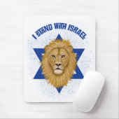 Löwe von Judah Star von David . Stand mit Israel Mousepad (Mit Mouse)