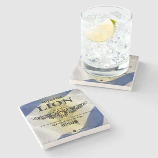 Löwe von Judah Steinuntersetzer (Seitenansicht)