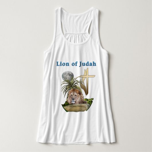 Löwe von Judah Tank Top (Design Vorderseite)