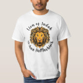 Löwe von Judah Yeshua HaMashiach Savior T-Shirt (Vorderseite)