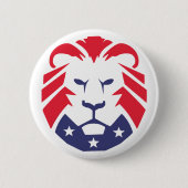 Löwe von Patriots Flag Button (Vorderseite)