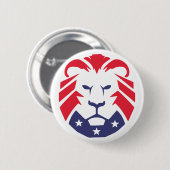 Löwe von Patriots Flag Button (Vorne & Hinten)