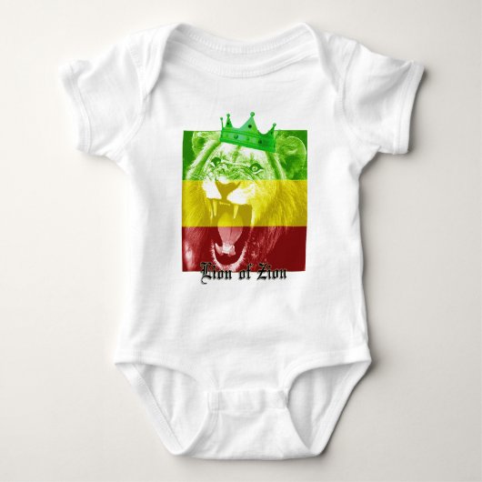 Löwe von Zion Baby Strampler (Vorderseite)