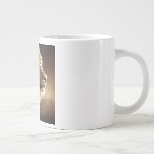 Löwe von Zion hoodie Jumbo-Tasse (Rechts)