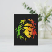 Löwe von Zion Judah Reggae Lion Postkarte (Stehend Vorderseite)