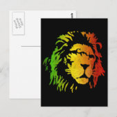 Löwe von Zion Judah Reggae Lion Postkarte (Vorne/Hinten)