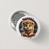 Löwe wächst button (Vorne & Hinten)