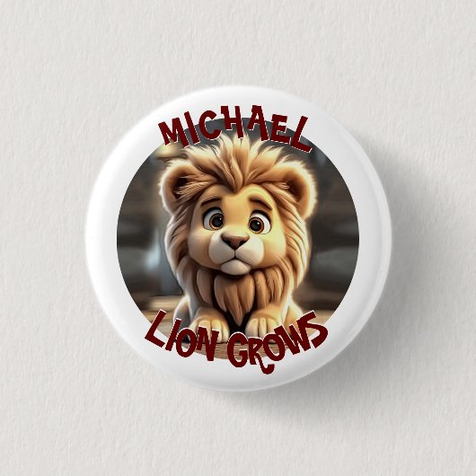 Löwe wächst button (Vorderseite)