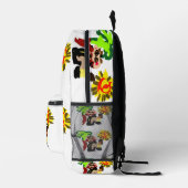Löwe warm Blüte Bedruckter Rucksack (Rechts)