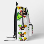 Löwe warm Blüte Bedruckter Rucksack (Links)