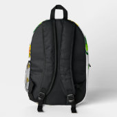 Löwe warm Blüte Bedruckter Rucksack (Rückseite)