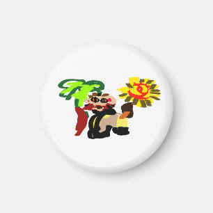 Löwe warm Blüte Magnet