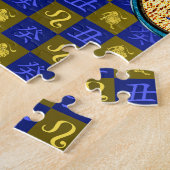 Löwe & Wasserbüffel Puzzle (Seite)