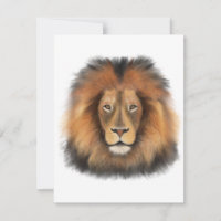 Löwe Wasserfarbe Leo König Safari Tier Dschungel K