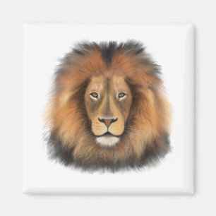 Löwe Wasserfarbe Leo König Safari Tier Dschungel K Magnet