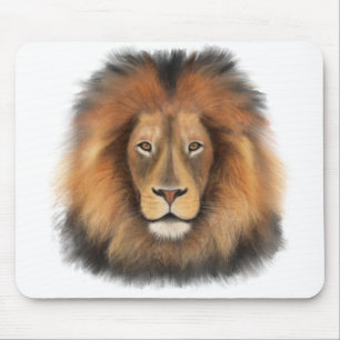 Löwe Wasserfarbe Leo König Safari Tier Dschungel K Mousepad