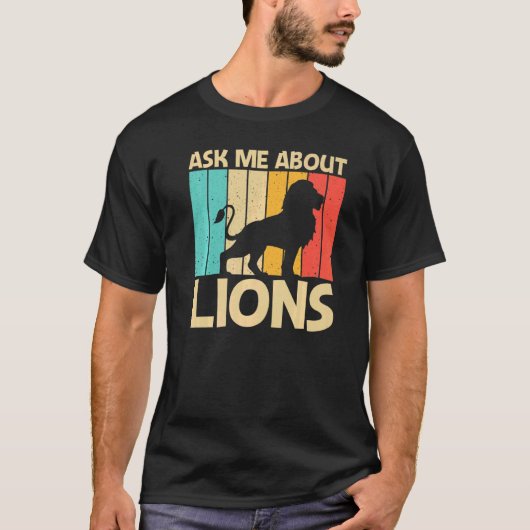 Löwe Weibchen Löwe Jungle Safari Tier T-Shirt (Vorderseite)