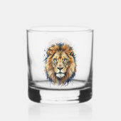 Löwe Whiskyglas (Vorderseite)