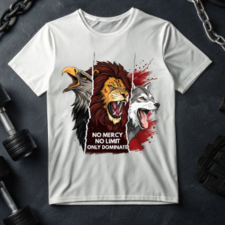 Löwe Wolf Adler T-Shirt – Savage Beast Mode Gym