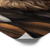 Löwe, Wolf mit Speditionsgesicht Poster (Ecke)