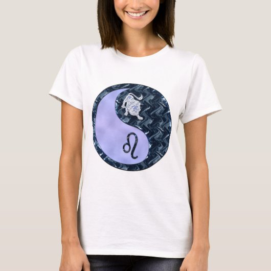 Löwe Yin Yang T-Shirt (Vorderseite)
