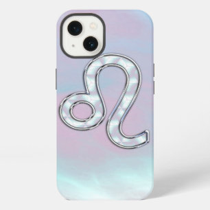 Löwe-Zeichen im Stil von Pastell-Perlmutt iPhone 13 Hülle