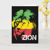 Löwe Zion Karte (Gelbe Blume)