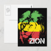 Löwe Zion Postkarte (Vorne/Hinten)