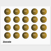 Löwe-Zodiac-Emblem | Minimales Himmelsymbol Runder Aufkleber (Blatt)